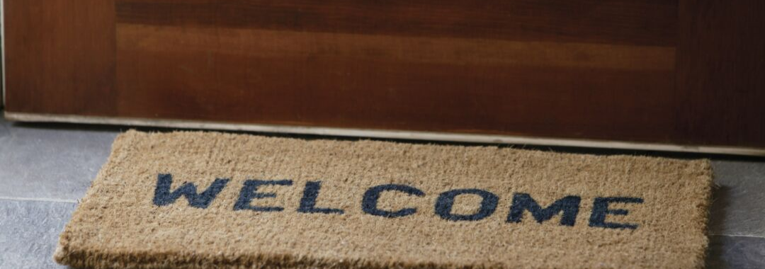 front porch welcome mat